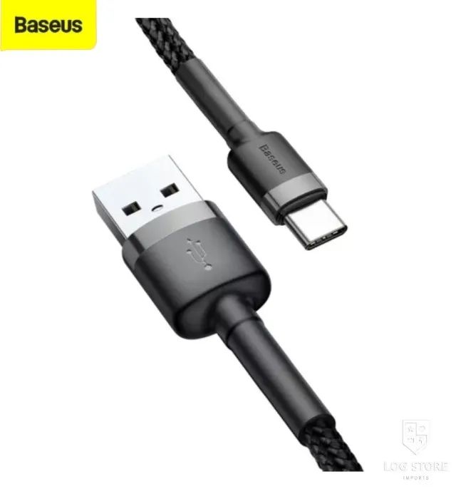  Cabo Baseus USB para Tipo C 2A com 1m ou 2m para Android Samsung Motorola Xiaomi - Foto 3