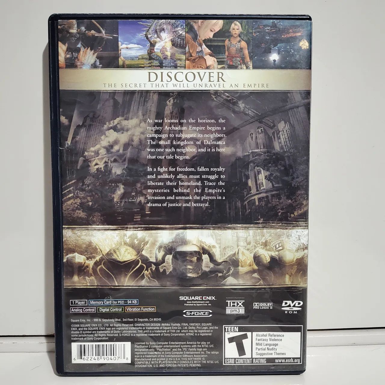 Final Fantasy XII PS2 Original Americano Mídia Física Completo