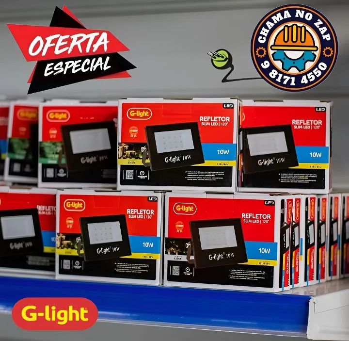 Refletor LED 10W G-Light - Oferta Especial!