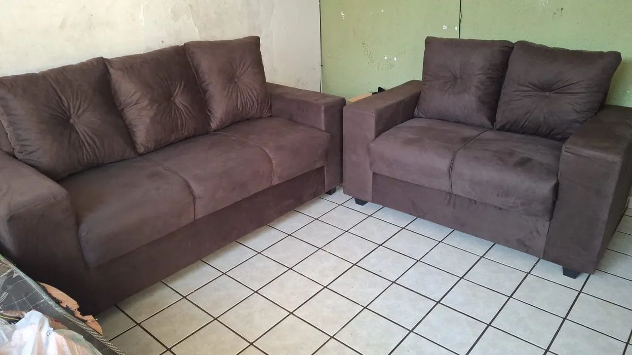 Conjunto estofado 2x3 lugares 