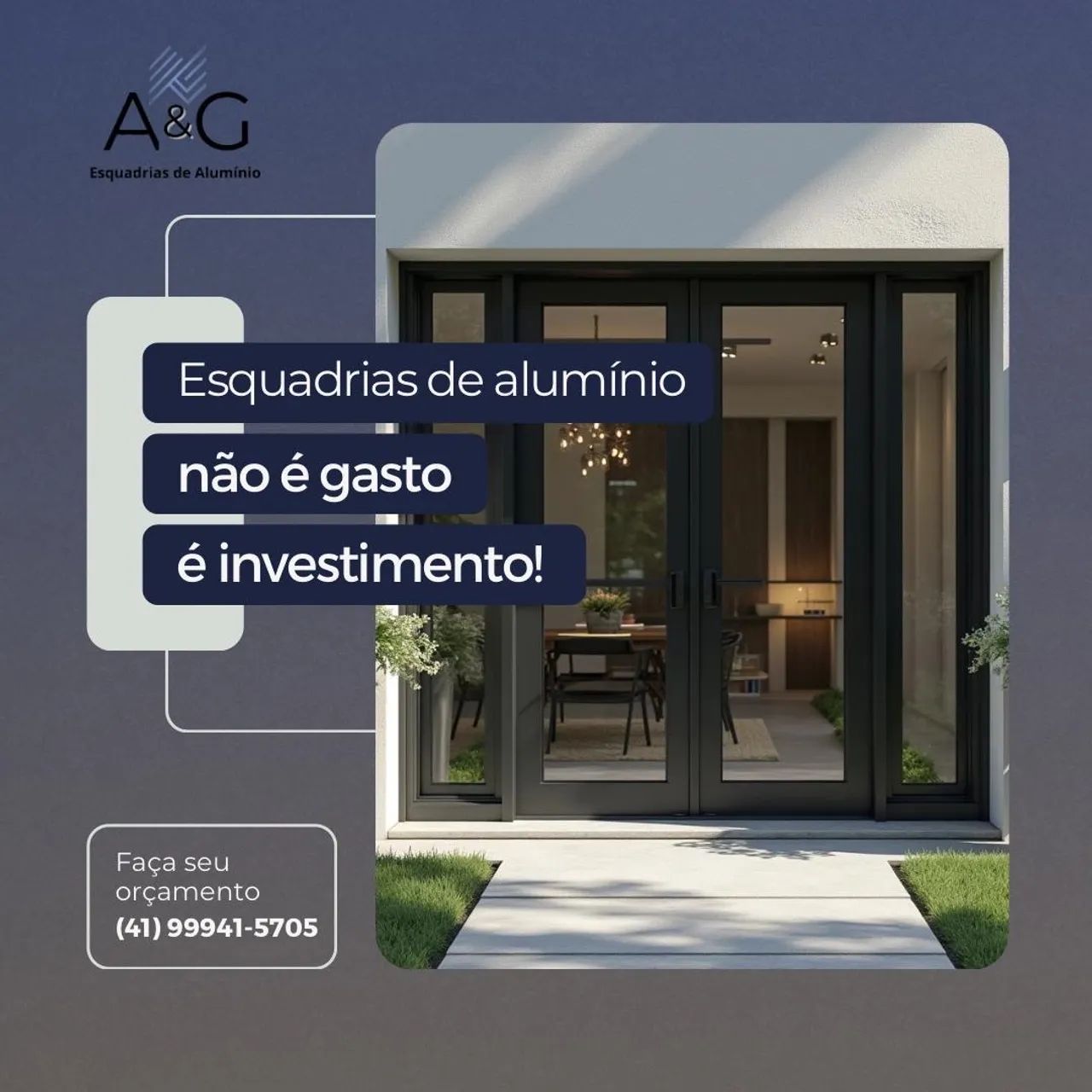 Esquadria de alumínio e janela temperado. A&G Esquadrias! - Foto 3