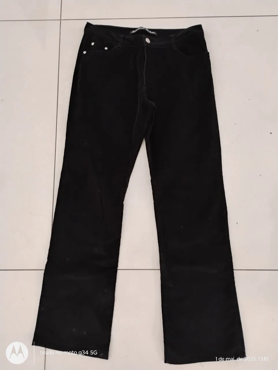 Calça vintagê YES Brasil veludo