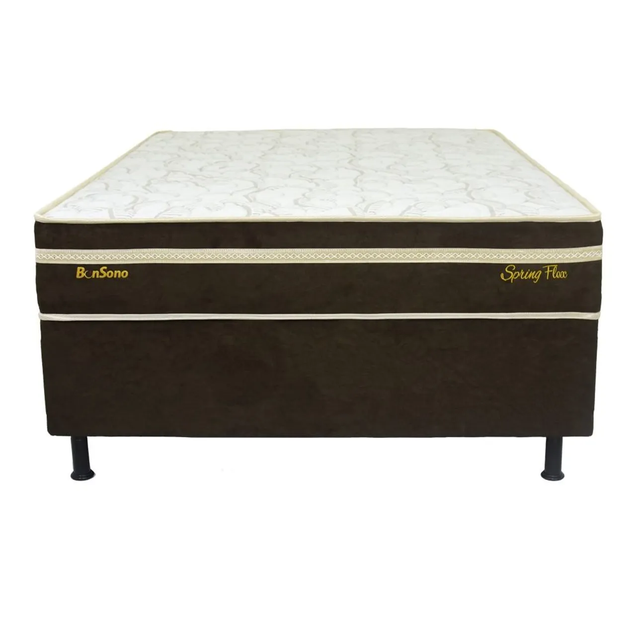 Cama Box Casal Spring Flex molas ensacadas espuma selada tecido em malha fria
