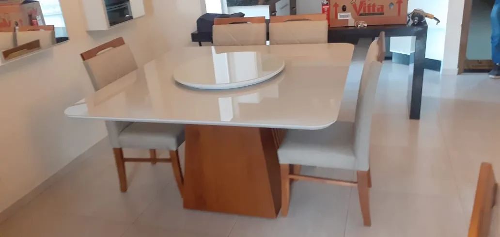 Mesa de Jantar Elegante com 6 Cadeiras - Foto 4