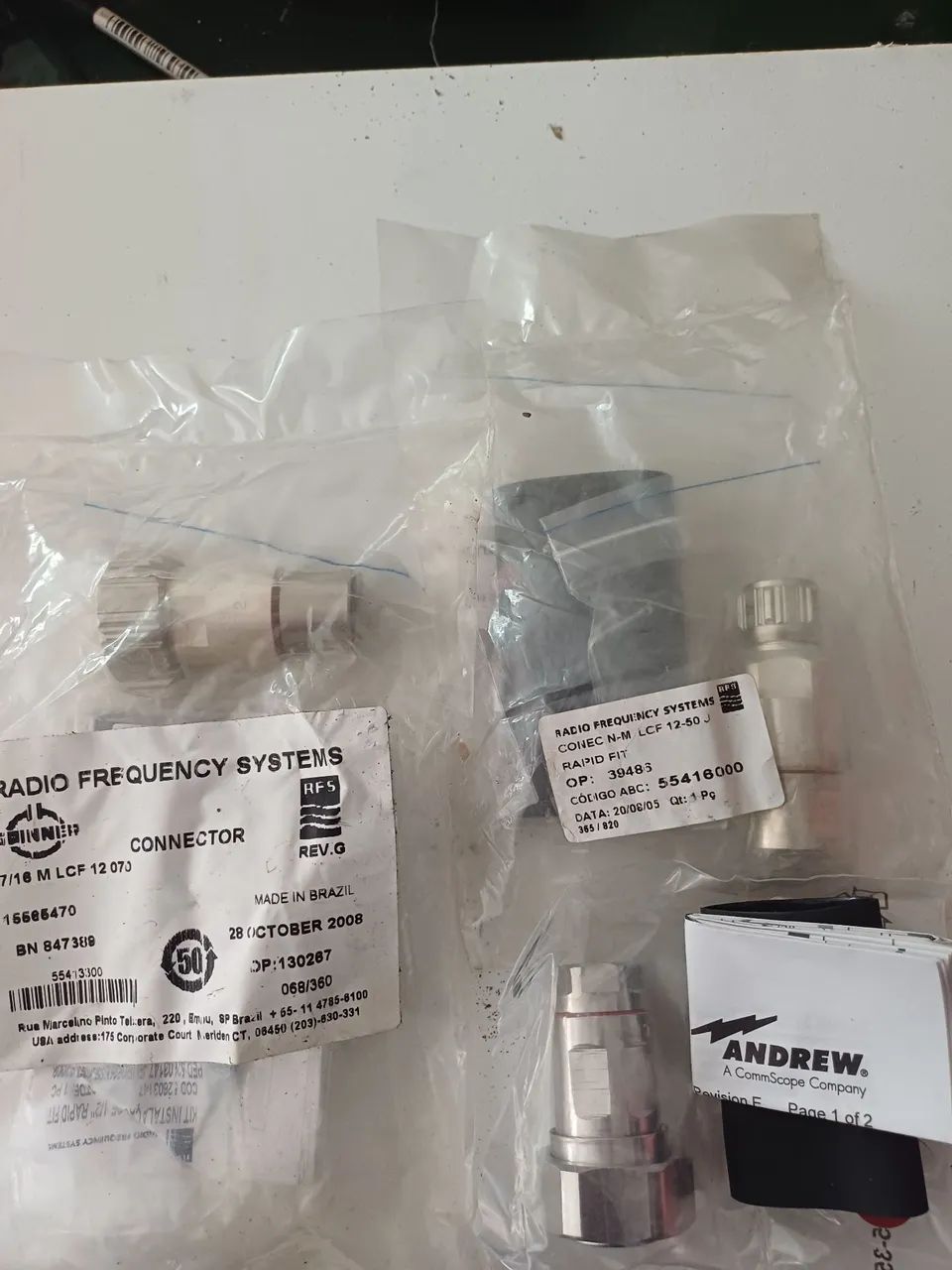 Kit conector para cabos Rádio Frequência, ERB. - Foto 2