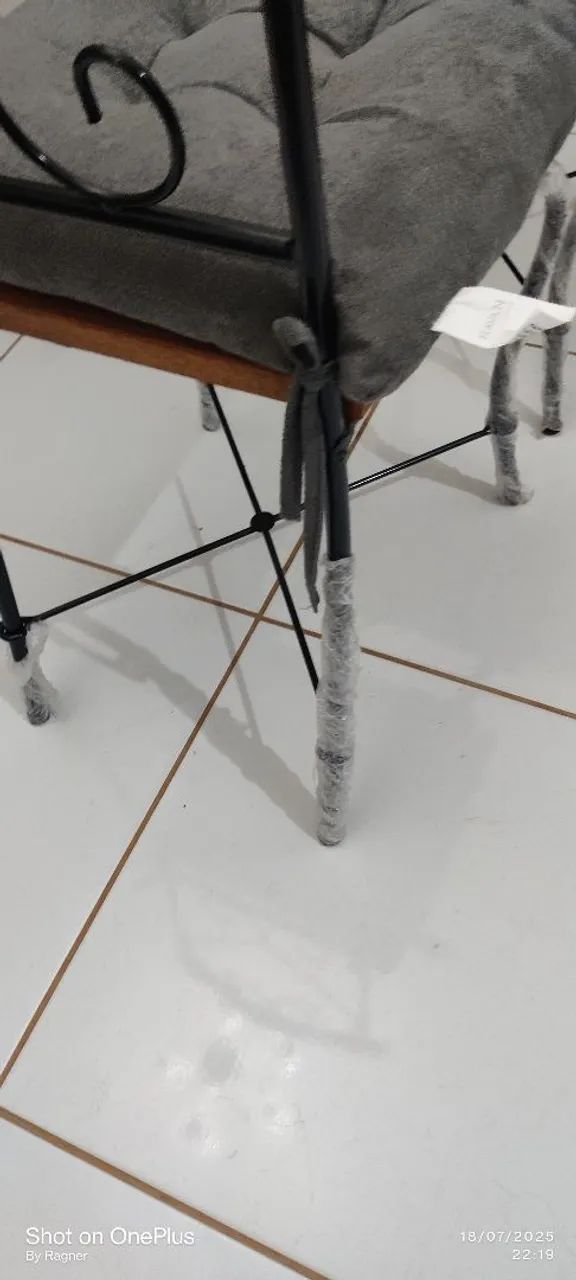 Mesa e cadeira de Jantar Rústica - Foto 3