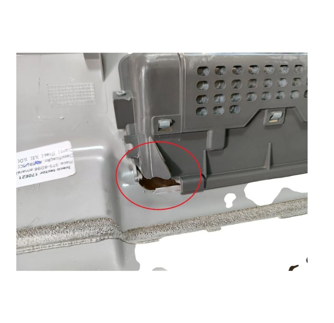 Capa Console De Teto Original Tector 170e21  E3542 - Foto 5
