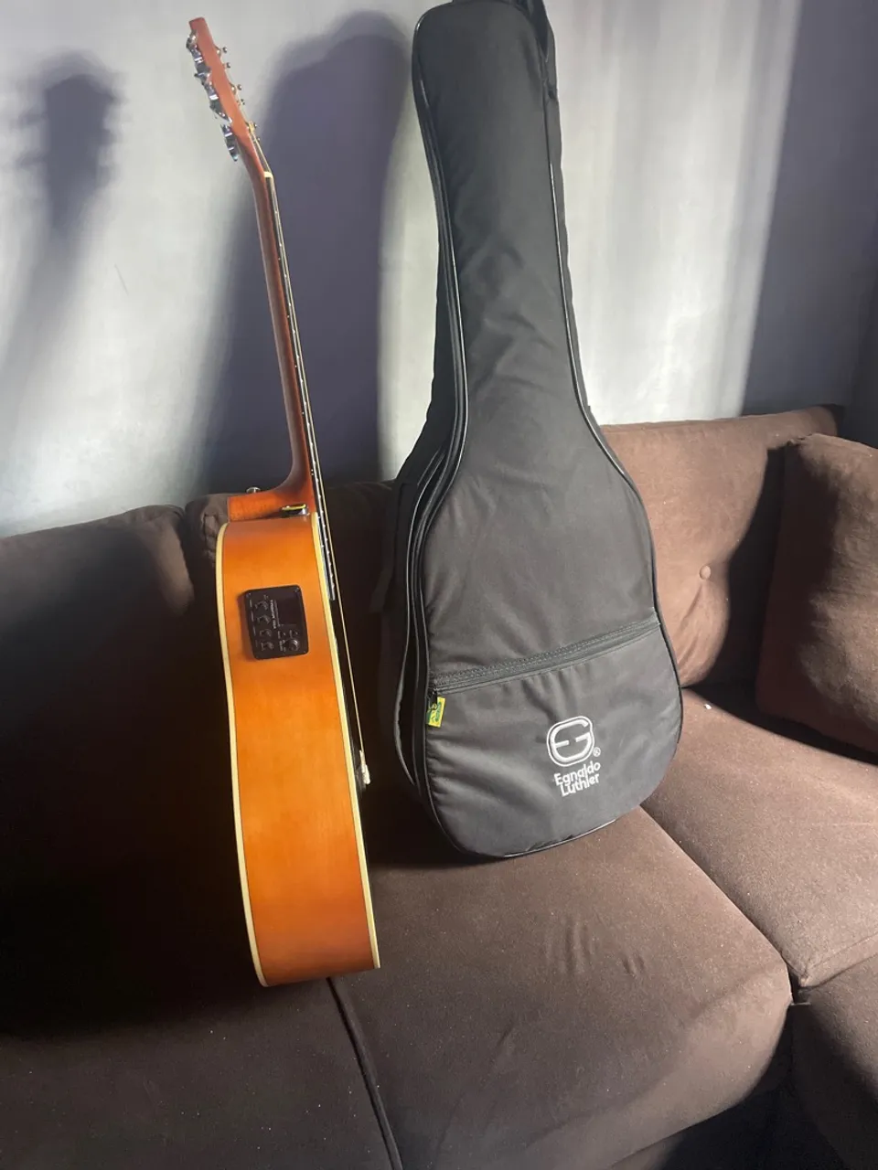 Violão Elétrico Acústico com Capa