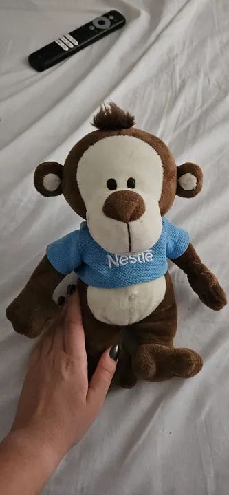 Pelúcia Macia do Macaco Nestlé
