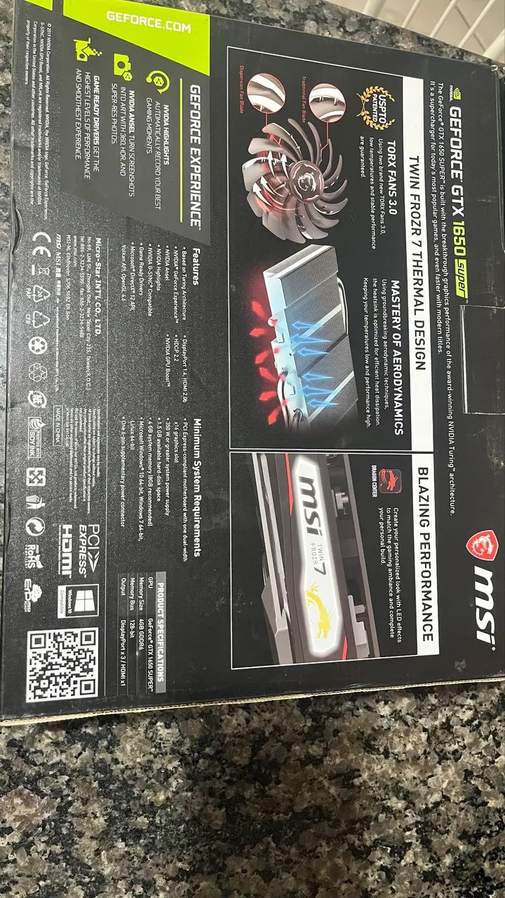 Placa de video GTX 1650 super 4Gb (usado) - Foto 2