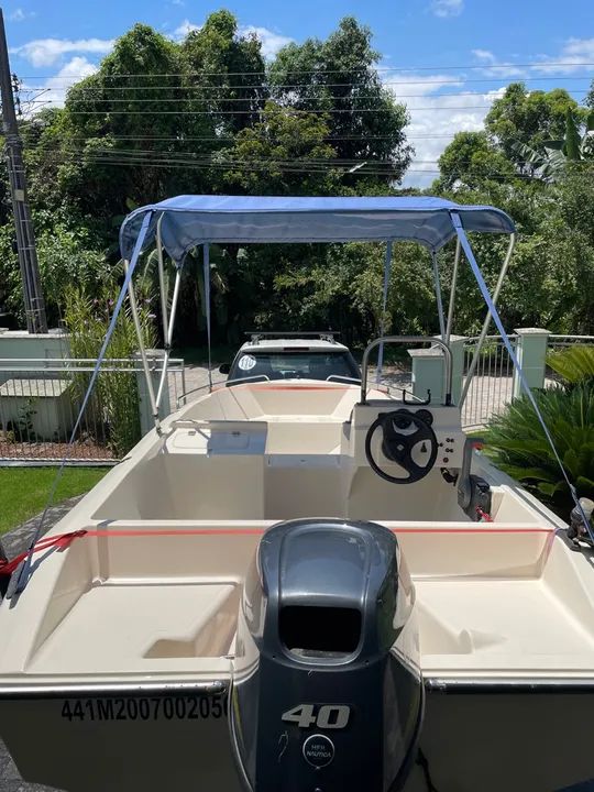 Lancha Floripa (2007) + motor Yamaha 40HP 2T (2021) + carreta rodoviária.  - Foto 5