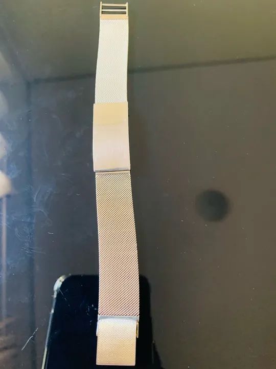 Pulseira Maciça de ouro Branco - Foto 2