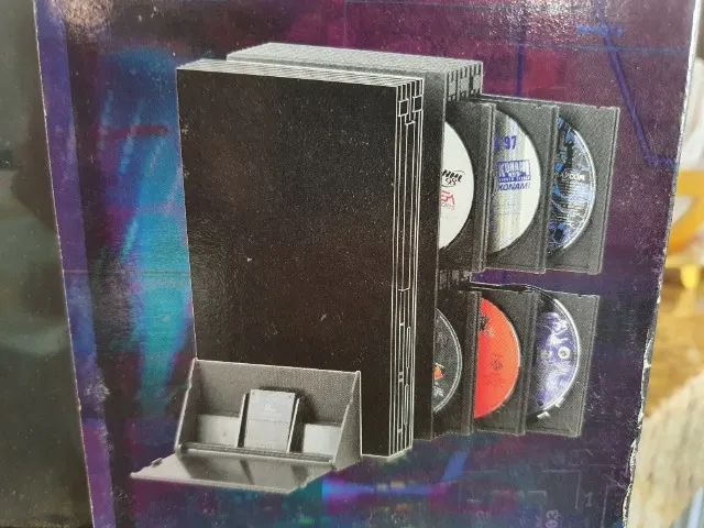 SUPORTE VERTICAL PARA PS2 FAT COM CASE PARA JOGOS - Foto 5
