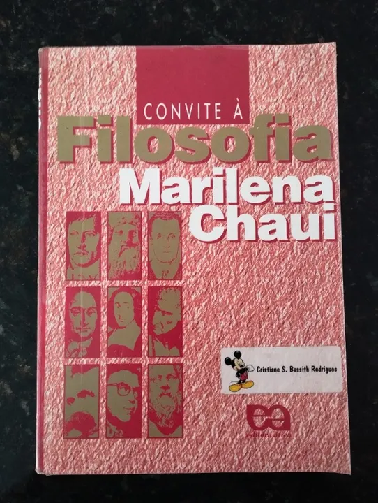 Livro: Convite à filosofia (Marilena Chauí) em bom estado de conservação