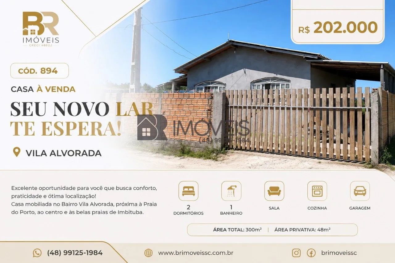 Casa a venda em Imbituba, Bairro Vila Alvorada. - Foto 4