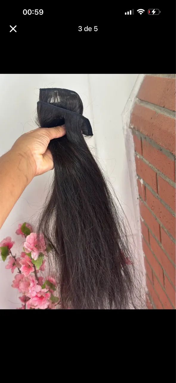 Cabelo indiano 100% humano já na tela 