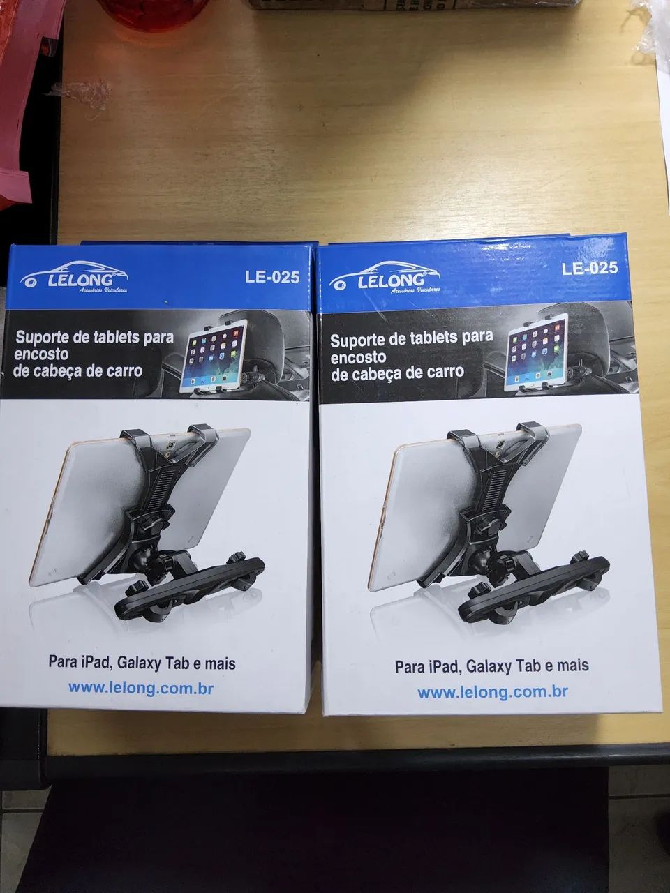 QUEIMA DE ESTOQUE!! 2 SUPORTE DE TABLETS PARA ENCOSTO DE CABEÇA DE CARRO