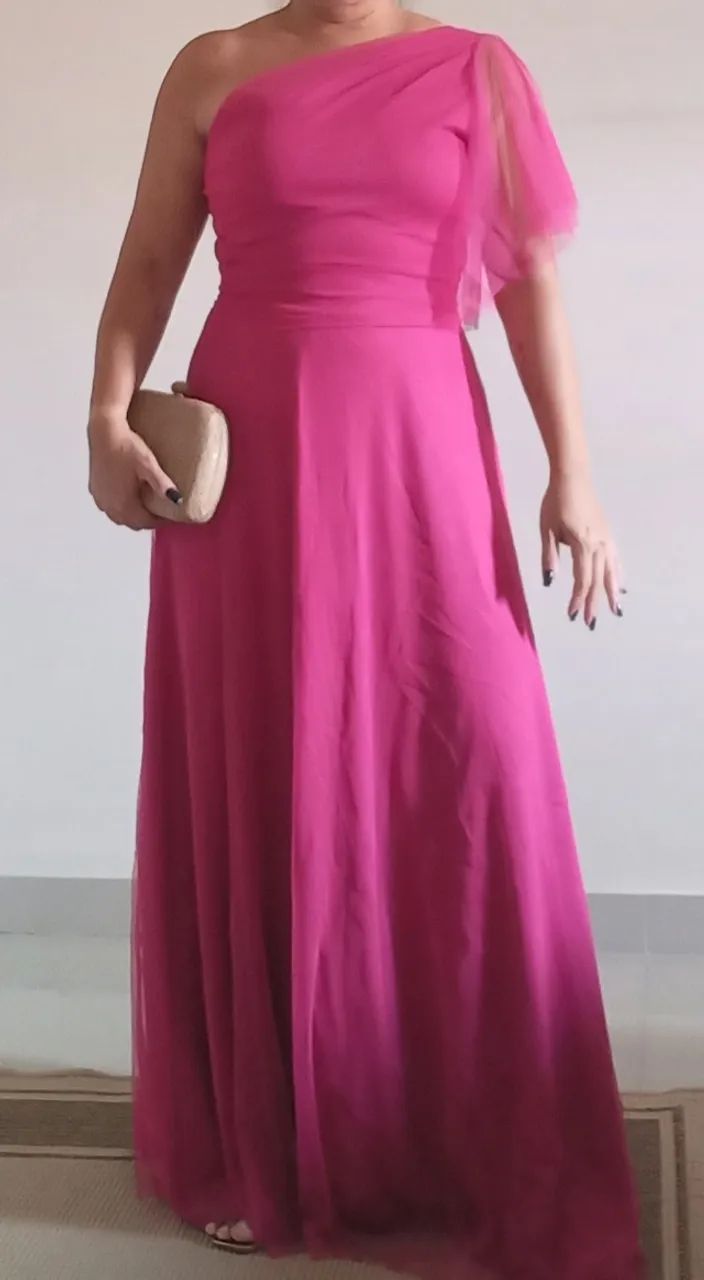 Vestido em tule rosa pink - Foto 5
