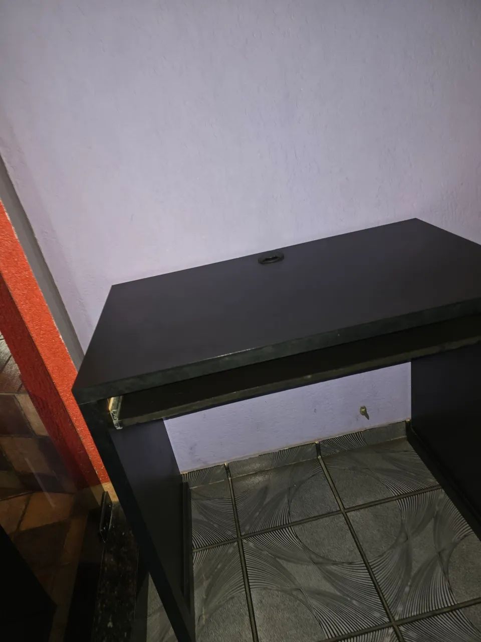 Mesa de escritório MDF Preta - Foto 2