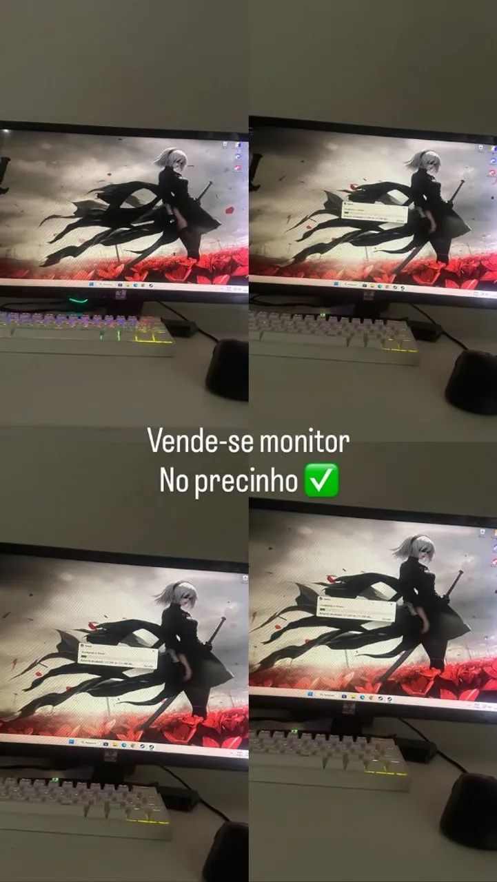 Monitor 24 polegadas, usado.