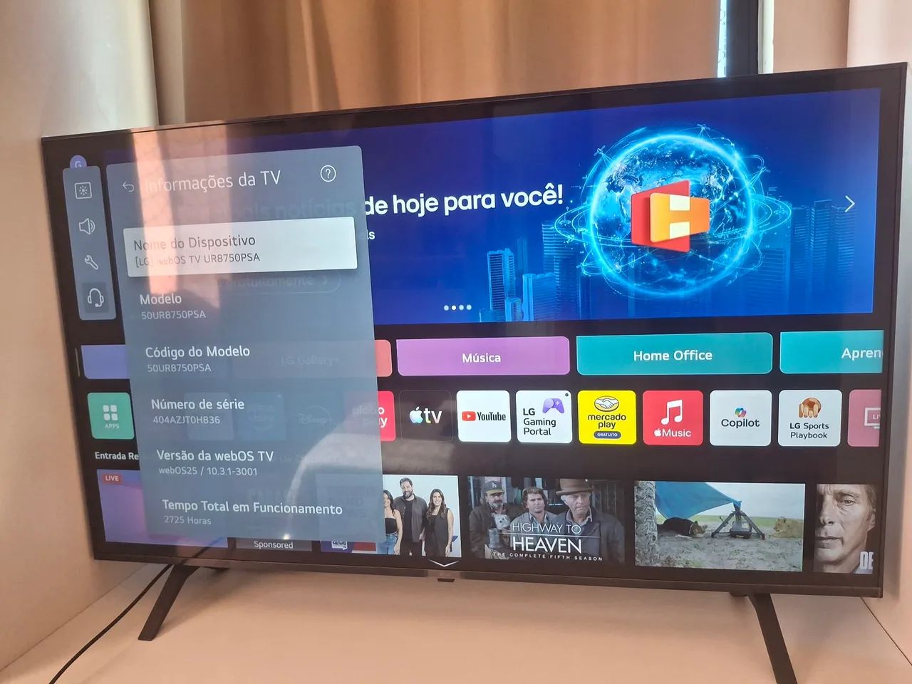 Smart TV LG 50 polegadas 4K UHD Excelente estado - Foto 2