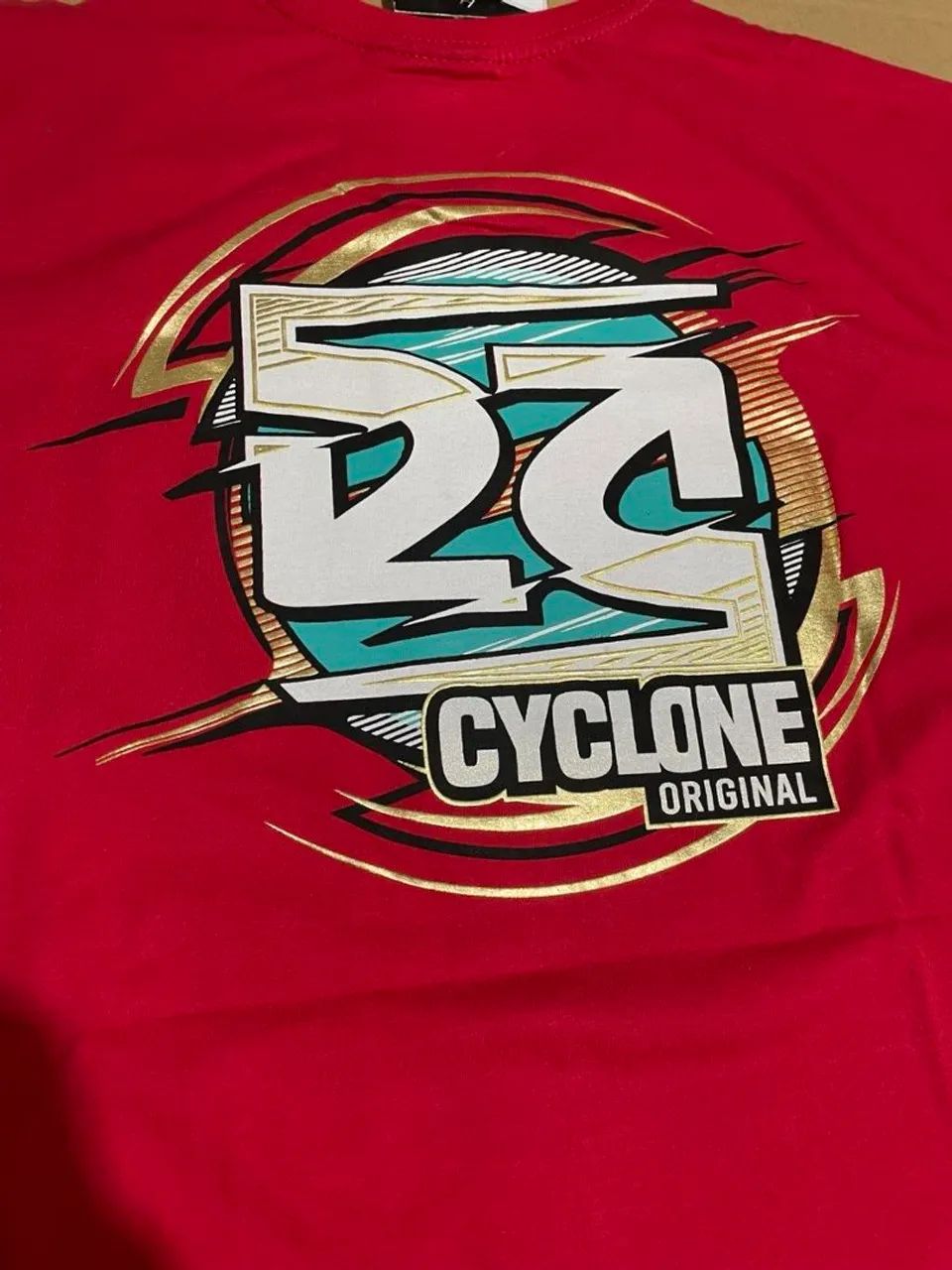 Camiseta Cyclone Red tam.: 3g . Original  - Foto 3