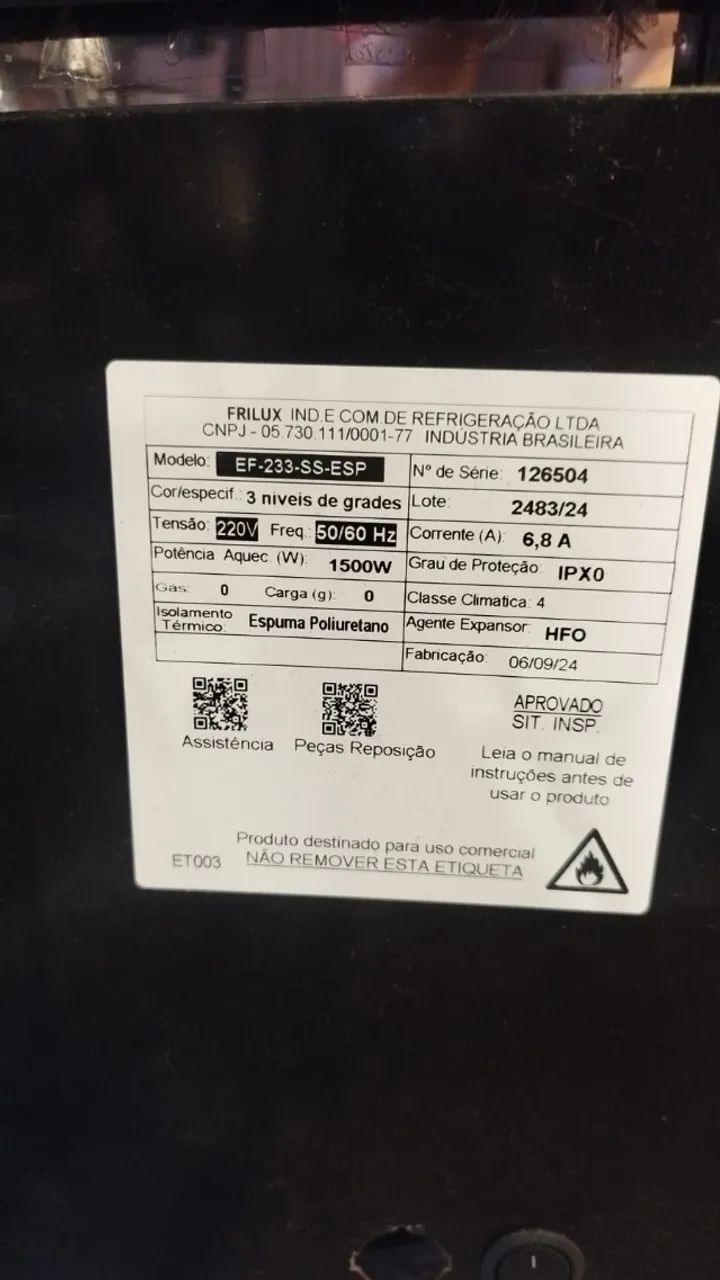 VITRINE AQUECIDA AUTOATENDIMENTO FRILUX 1,40MTS - Foto 3