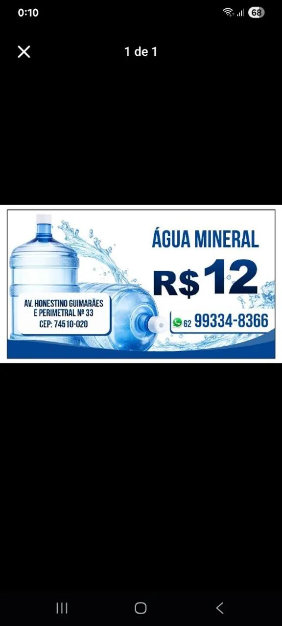 Água mineral 