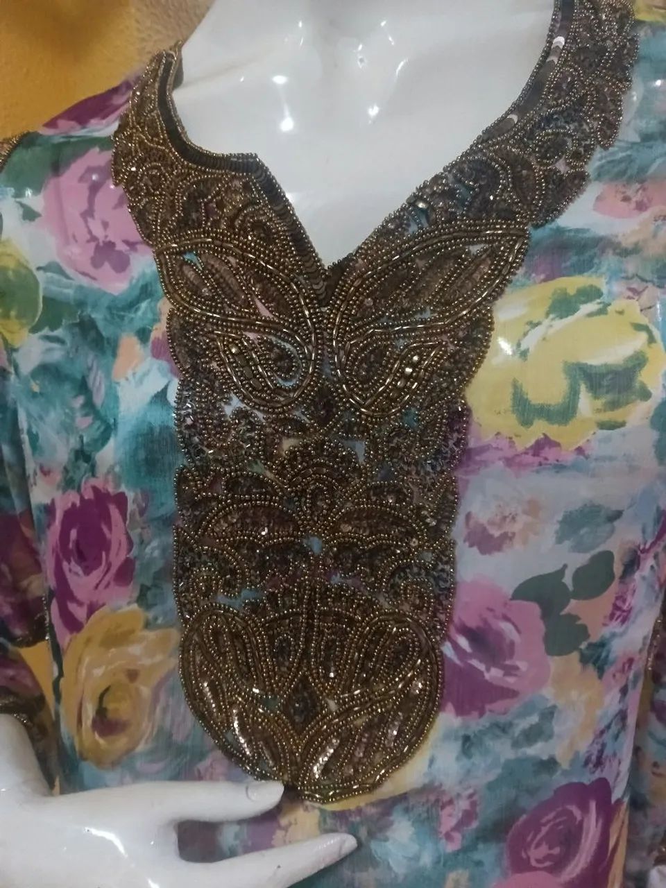 Bata indiana bordada  - Foto 4