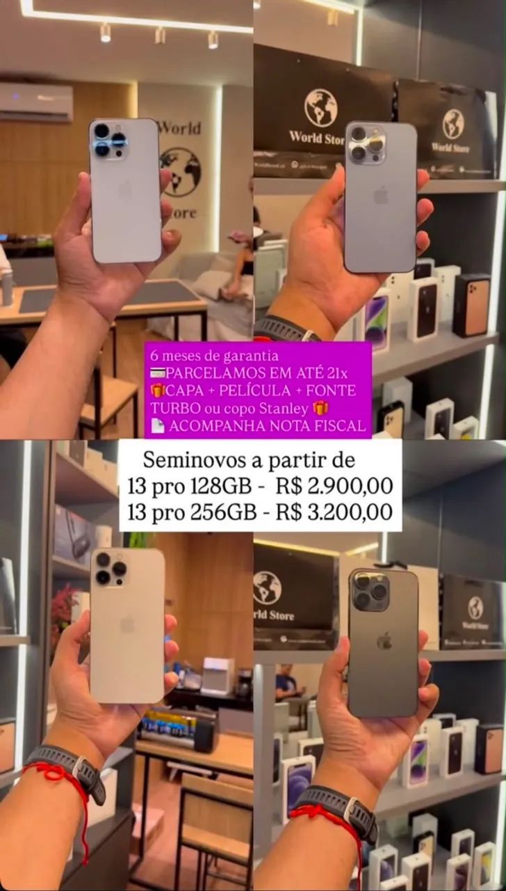 SEMINOVOS C/ 06 MESES DE GARANTIA WORLD STORE ? - Foto 3