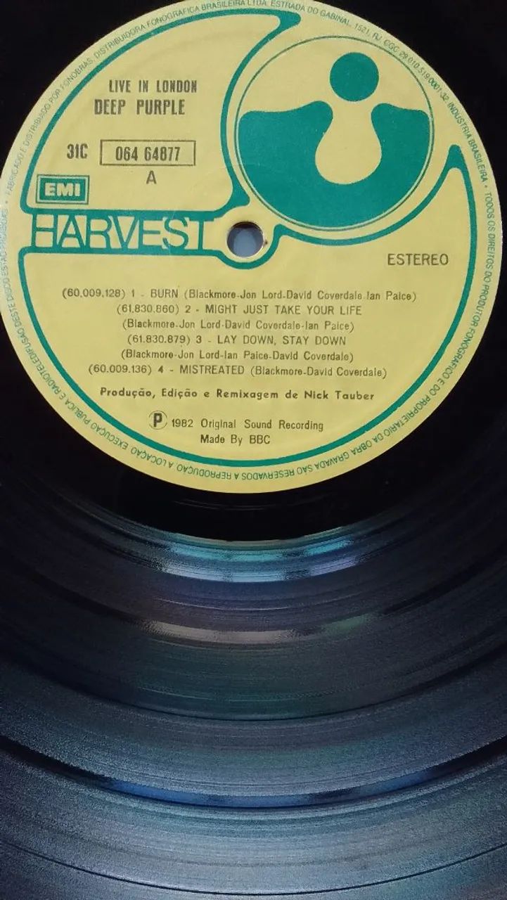 LP Live in London (1982) - Deep Purple  - Foto 4