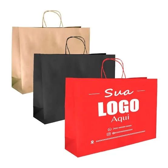 SACOLAS DE PAPEL PERSONALIZADAS - Foto 2