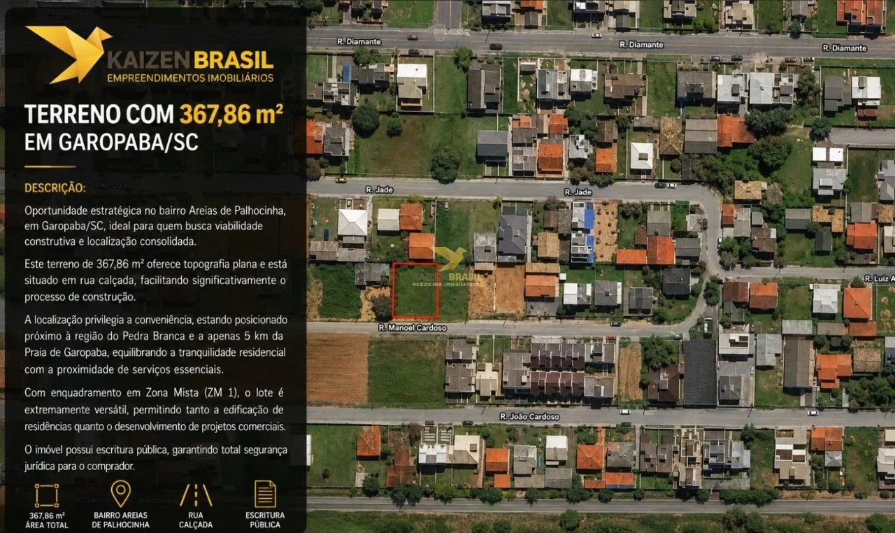Terreno com 367,86 m² em Garopaba/SC - Foto 2