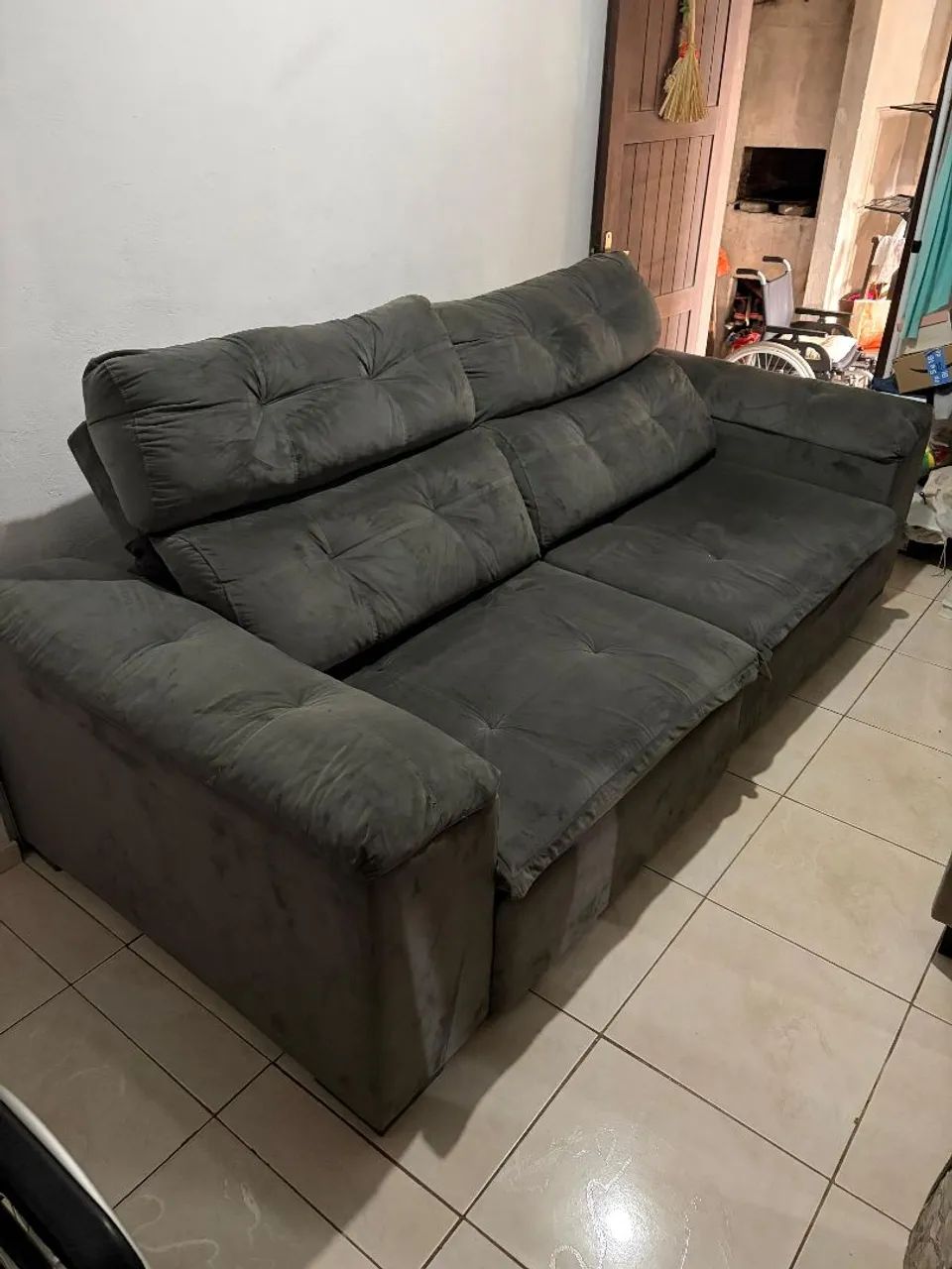 Sofá reclinável 2 lugares em excelente estado