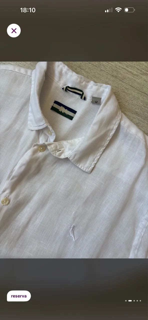 Camisa reserva 100% linho - Foto 2