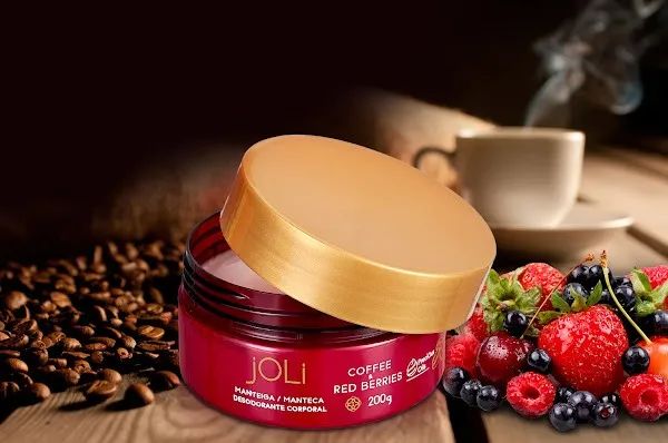 Manteiga Corporal Joli Café e Frutas Vermelhas 200ml - Foto 3
