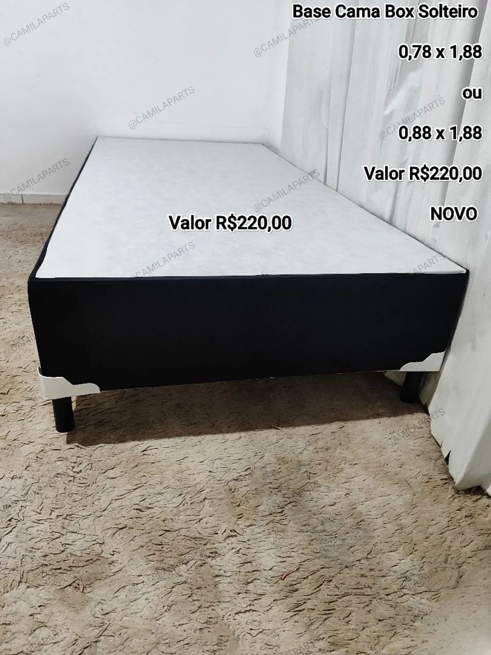 Base Cama Box Solteiro NOVO (ENTREGO) - Foto 2