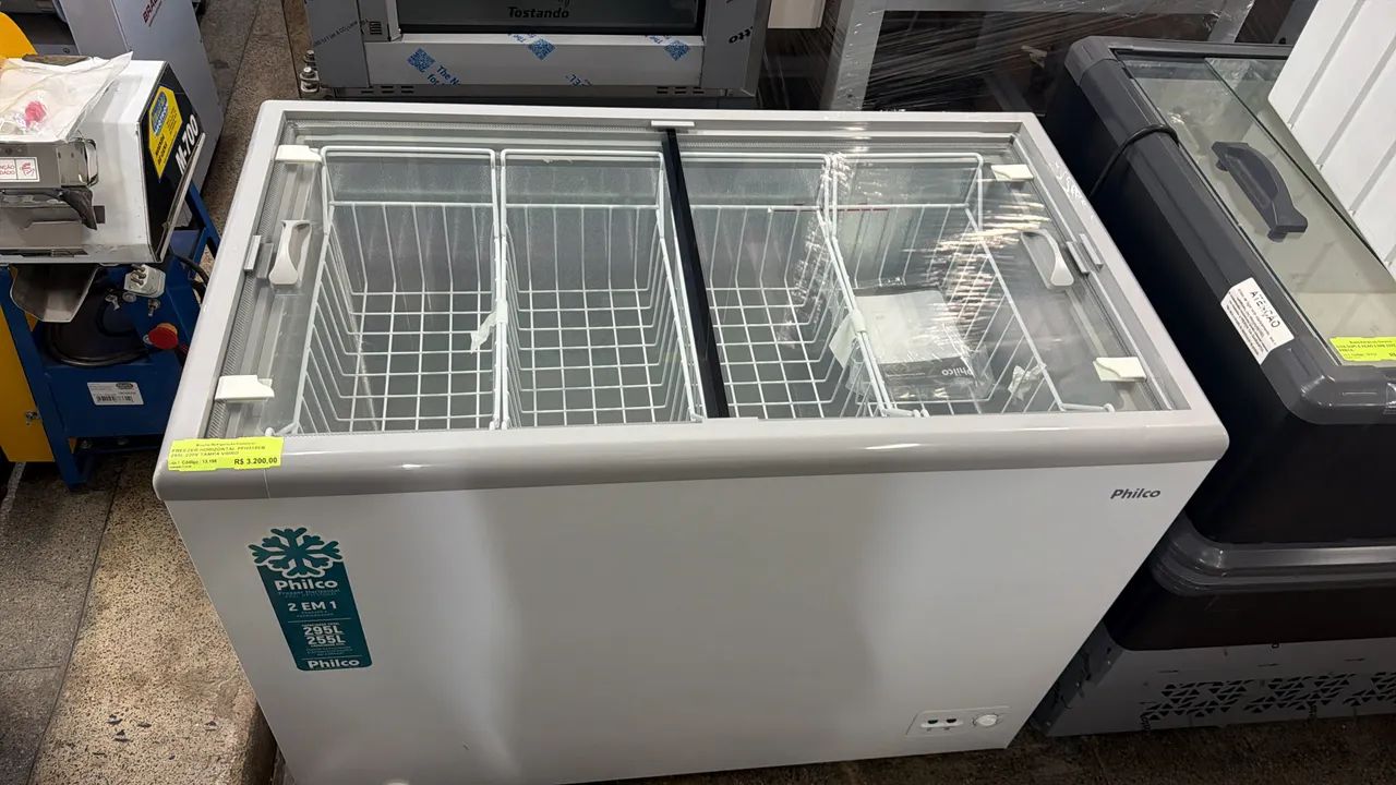Freezer tampa de vidro  - Foto 5