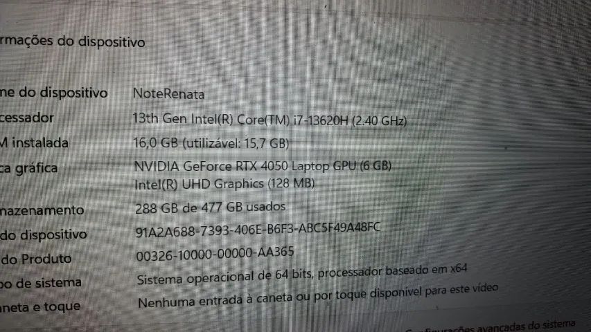 Notebook NitroV15 Intel Core I7 Geforce RTX Super novo - Foto 4