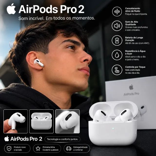 み*ら様 AirPods Pro 2 AirPods Pro 2 Novo e Lacrado | Primeira Linha | R$150 - Acessórios