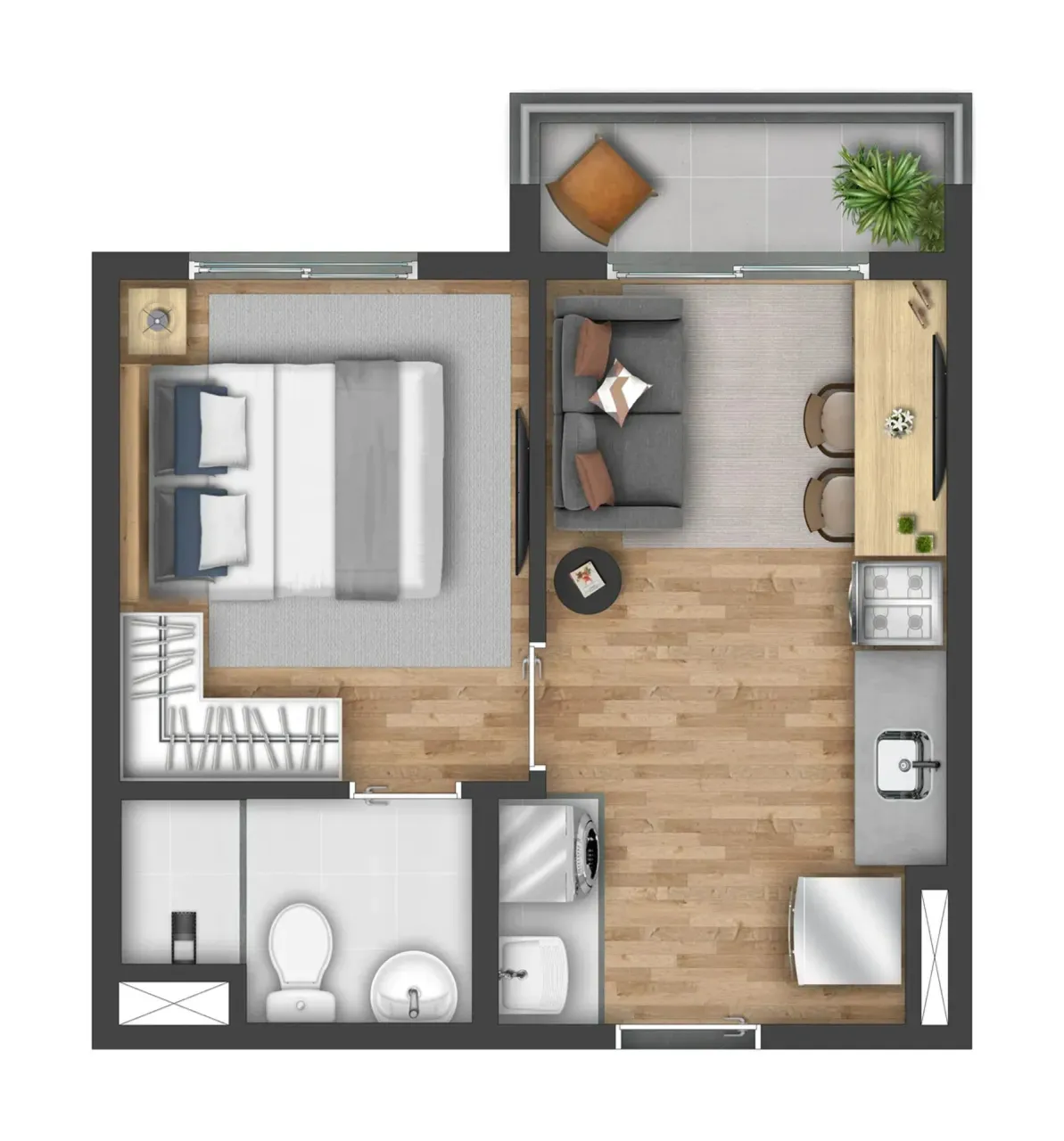 PLANTA 27m²