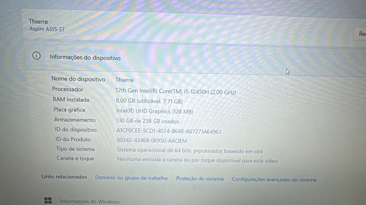 Notebook Acer Aspire A515-57 - Foto 3