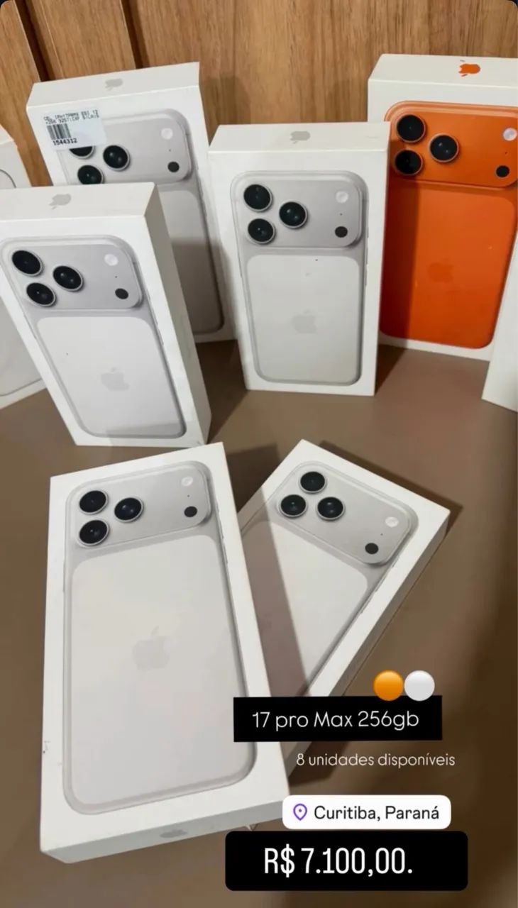 IPHONE 17 PRO MAX 256gb - LACRADO - Celulares e Smartphones