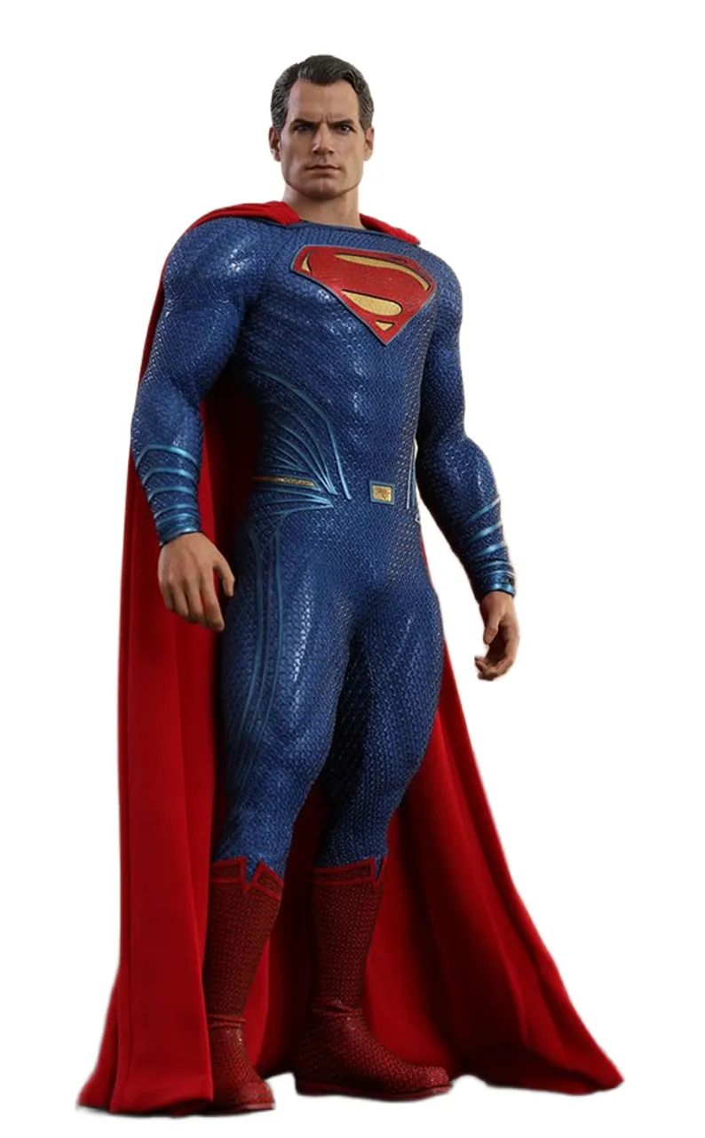 SUPERMAN HOT TOYS - BVS - PEÇA FOI FEITO REPAINT NA ROUPA 