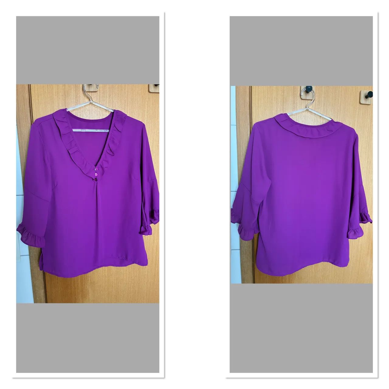 Blusa em crepe M DEFE