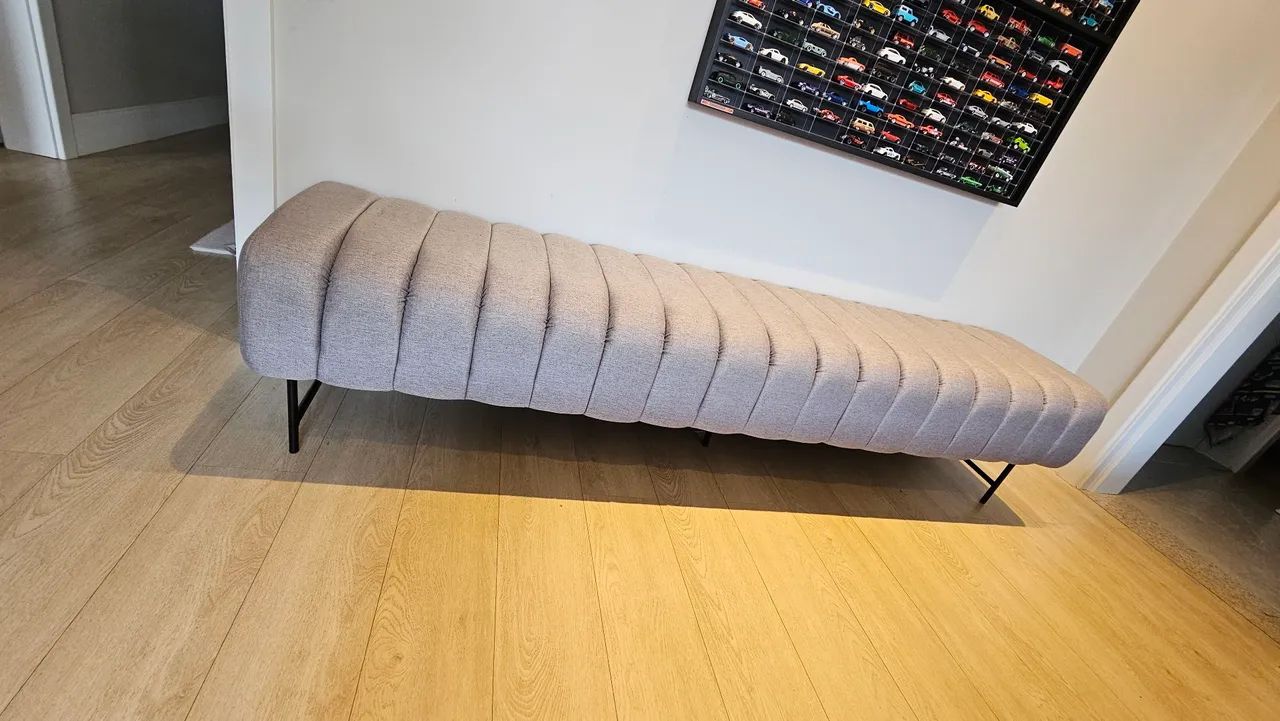 Cama Box King Size Completa (Cabeceira + Base + Colchão + Recamier) - Foto 3
