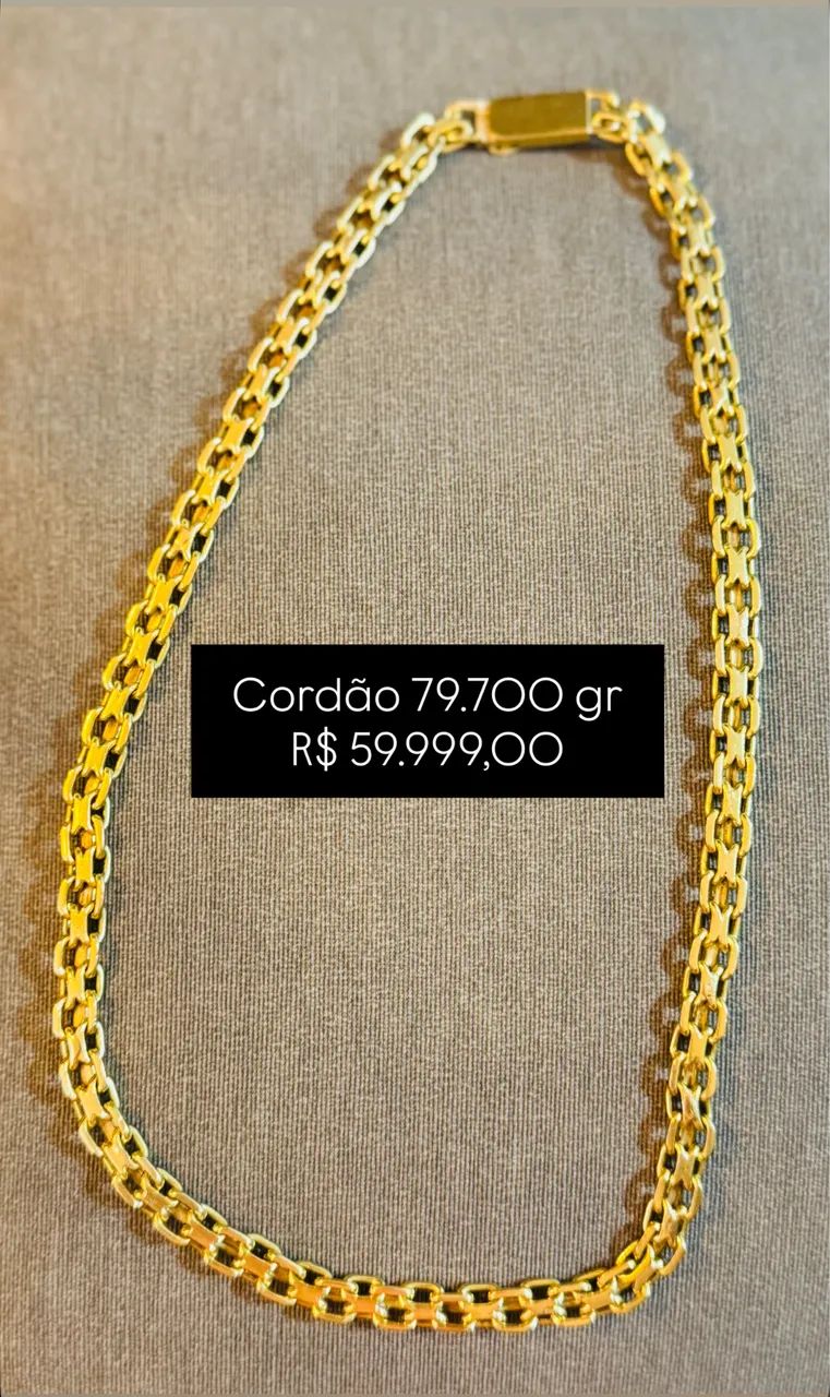 Cordão de ouro maciço 18k   - Foto 3