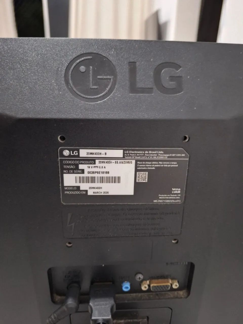 Monitor LG 19" 20MK400H-B com cabo HDMI - Foto 2