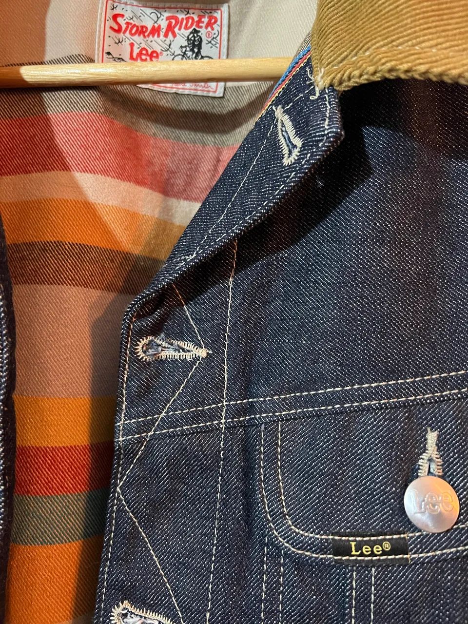 Lee Storm Rider jaqueta jeans selvedge - Roupas - Centro