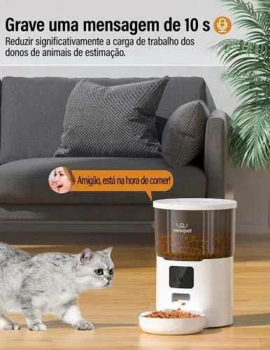 Alimentador Pet 4L Automático - Wi-Fi - APP - Dispensador de Comida  - Foto 3